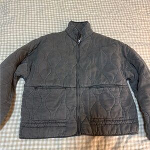 Zara Gray Quilted Jacket